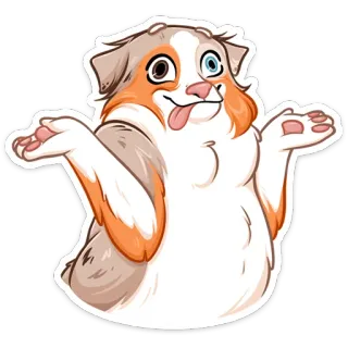 🤷‍♀️ a8d83b40 cane, animale, cartone animato, carino, divertente, animale domestico, pastore australiano whatsapp sticker