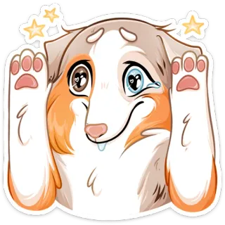 🥰 23bd219d 개, 귀여운, 동물, 강아지, 만화 telegram sticker