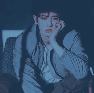 🌀 49de436a uomo, ritratto, triste, coreano telegram sticker