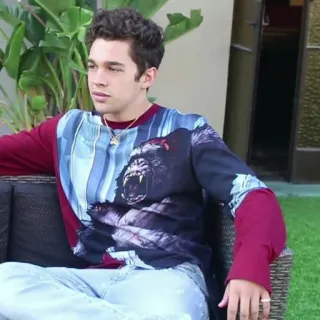 ⛓ 5226f9fa pria, gorila, sweter, duduk, potret telegram sticker