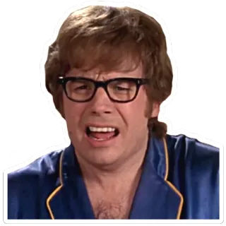 😨 8c947a29 Austin Powers Austin Powers, comédie, film, drôle, personnage, espion, homme mystère international telegram sticker