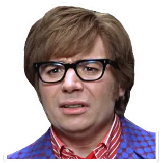 😅 d95b3658 Austin Powers Austin Powers, Mike Myers, comédie, film, cinéma, années 60, espion, drôle, acteur telegram sticker