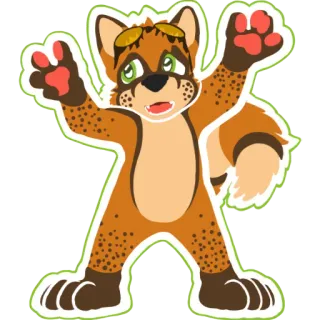 🤨 290504e6 dier, vos, cartoon, sticker whatsapp sticker