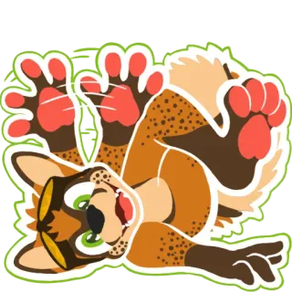 👋 674b669f dier, hond, harig, schattig, speels, cartoon whatsapp sticker