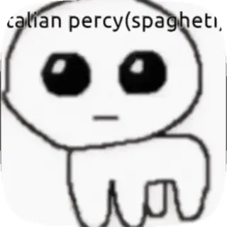 🥳 3d8dd2f5 italian percy(spagheti) percy, spaghetti, italien, dessin, mignon telegram sticker