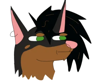 🐕 e9960aae chien, animal, dessin animé, animal de compagnie, illustration telegram sticker