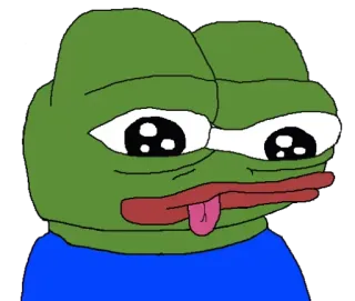 ⚫ 01873285 Pepe the Frog pepe, 青蛙, 表情包, 表情, 可爱 telegram sticker