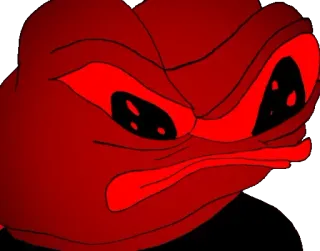 👺 722090df 生气, 红色, 表情包, 愤怒, 沮丧 telegram sticker