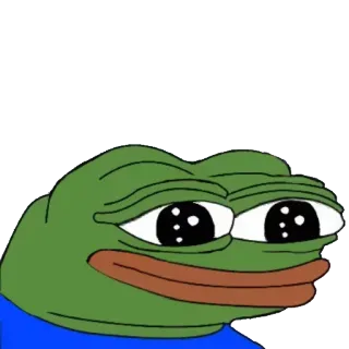 😑 8ddfda5f Pepe the Frog pepe, 青蛙, 表情包, 伤心 telegram sticker