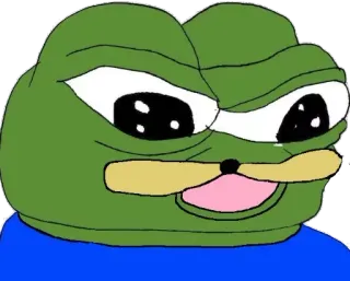 ⚫ a732d4a2 Pepe the Frog pepe, 青蛙, 表情包, 网络, 可爱, 笑 telegram sticker