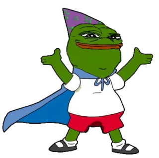 🙌 dc547474 Pepe the Frog Pepe, Meme, Rana, Mago, Cultura de internet telegram sticker