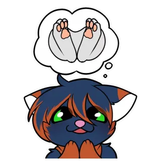 😍 3fd59bc4 猫, 小猫, 可爱, 卡通, 动物, 做梦 telegram sticker