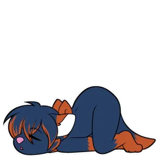 😴 4110ae3f 狗, 卡通, 宠物, 睡觉, 可爱 telegram sticker