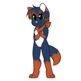 😄 72efd8f3 兽人, 动物, 卡通, 可爱, 角色, 插画, 动画 telegram sticker