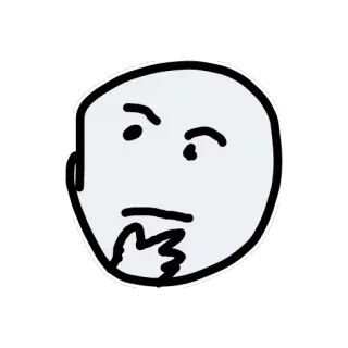 🤔 4769fa1a berpikir, merenung, keraguan, pertanyaan, manusia stik, ekspresi, emosi telegram sticker