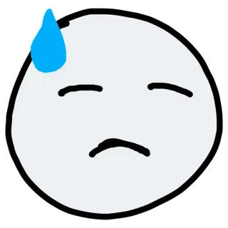 😓 c24855af khawatir, stres, cemas, prihatin, gugup, berkeringat telegram sticker