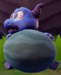 😂 18bbd861 ドラゴン, 漫画, 可愛い, 動物, ファンタジー, スイカ telegram sticker