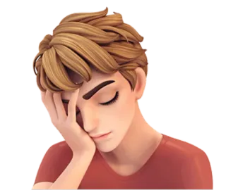 😞 a747e571 lelah, sedih, kelelahan, putus asa, frustrasi, mengantuk, kartun, emotikon whatsapp sticker