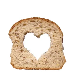 🥨 5f4f7ec4 パン, ハート, 食べ物, 愛, スライス, 焼き telegram sticker