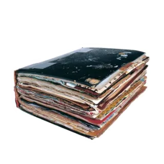 📓 f759db57 本, 積み重ね, ページ, 古い, ヴィンテージ, ドキュメント, アーカイブ telegram sticker