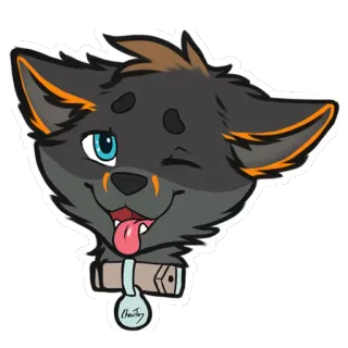 😂 1810d9ee Chartzy dog, cartoon, animal, pet, character, sticker telegram sticker