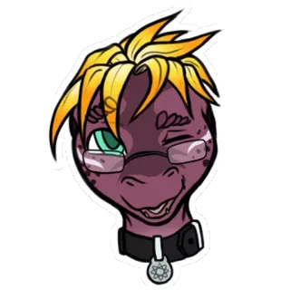 ☺️ 35ff6be1 character, sticker, cartoon, illustration, portrait telegram sticker