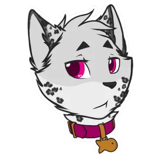 😒 7cec7a08 cat, pet, animal, furry, cartoon, domestic cat, feline, sticker telegram sticker