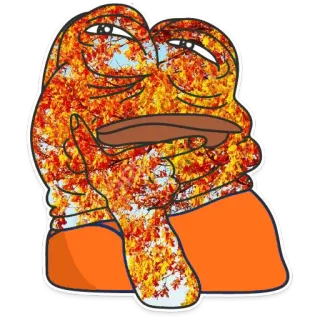 🤔 44be3b3e Pepe the Frog meme, frog, pepe, internet, character telegram sticker