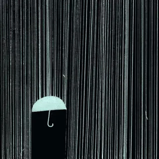 ☂️ 527713e8 Regen, Regenschirm, Minimalistisch, Wetter, Regentag, Abstrakt, Sturm telegram sticker