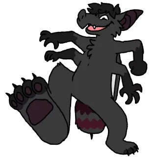 🐾 0cd463cf furry, anthro, chauve-souris, animal, dessin animé, personnage, mammifère telegram sticker