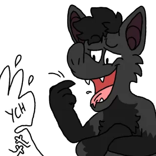 💀 843f6ac1 YCH Anthro, Furry, Cartoon, Animation telegram sticker