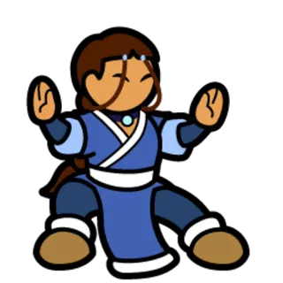 ❤ 16f9fbf0 Katara Avatar: The Last Airbender Katara, Avatar, Maîtrise de l'eau, Anime, Dessin animé, Avatar le dernier maître de l'air telegram sticker