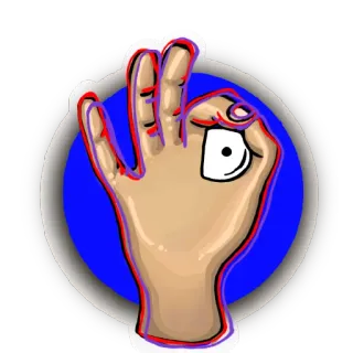 👌 715b3bf2 gesto de mão, ofensivo, meme da internet telegram sticker