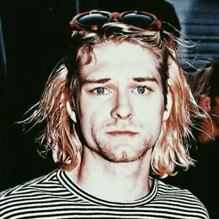 ⚡ 35d7baf5 Kurt Cobain musician, singer, celebrity, Kurt Cobain, Nirvana, 90s telegram sticker