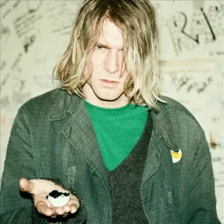 ⚡ 382bd019 Kurt Cobain musician, singer, guitarist, grunge, Nirvana telegram sticker