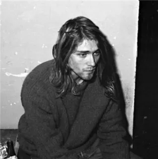 ⚡ d1bc9420 Kurt Cobain music, grunge, rock, musician, kurt cobain, nirvana telegram sticker
