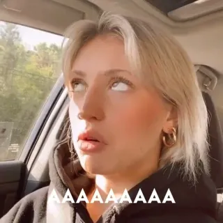 👿 3c8dd570 AAAAAAAAAAA persona, mujer, cara, expresión, gritando whatsapp sticker