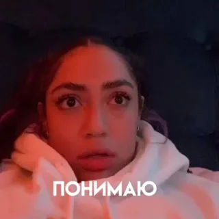 😎 c0ef182d ПОНИМАЮ ruso, texto, entender, mujer, cara whatsapp sticker