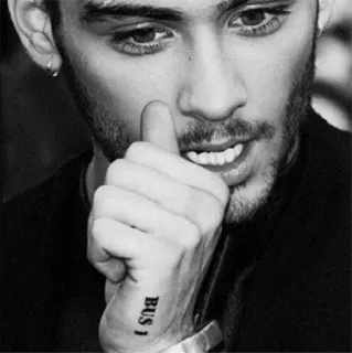 ▪️ 92eb03b2 BUS 1 masculino, retrato, tatuaje, BUS 1, hombre, monocromo telegram sticker