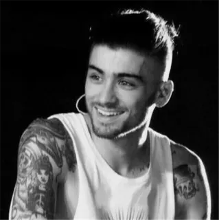 ▪️ cd7c22cd Zayn Malik músico, cantante, hombre, retrato, celebridad telegram sticker