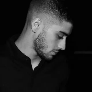 ▪️ f55e1706 retrato, hombre, masculino, joven, barba, blanco y negro, guapo telegram sticker