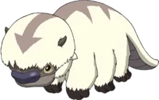 🐻 e26eacd9 Appa Avatar: The Last Airbender Appa, Avatar, Vliegende bizon, Cartoon, Dier, Fictief wezen telegram sticker