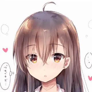 👕 7624e255 っかった… anime girl, cute, manga, japanese, portrait, cartoon telegram sticker