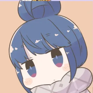 😶 c6d34980 anime, cartoon, cute, girl, character telegram sticker