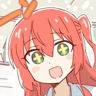 ⭐️ d7c18581 anime, cartoon, girl, cute, kawaii, cheerful telegram sticker