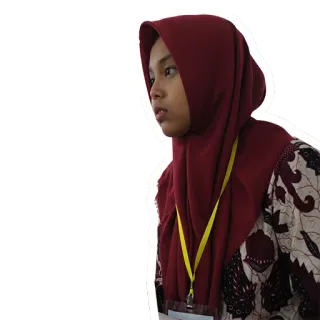 😐 af897f33 женщина, хиджаб, платок, портрет telegram sticker