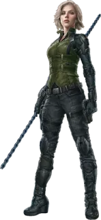 💪 71061d54 Black Widow action, superhero, weapon, movie telegram sticker