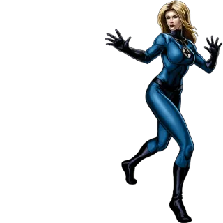 👊 0ab780c2 Invisible Woman superheld, strips, vrouwelijk, Fantastic Four, onzichtbaar telegram sticker