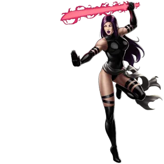 👊 4625d2ea Psylocke Strip, Superheld, Marvel, Mutant, Wapen, Vrouwelijk telegram sticker