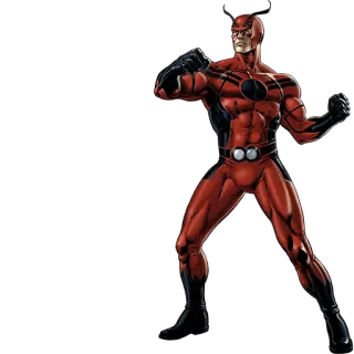 👊 5bac9bf8 Giant-Man superheld, stripboek, Marvel, Giant-Man, rood kostuum telegram sticker